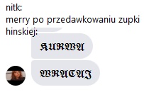 merry po przedawkowaniu zupki hinskiej